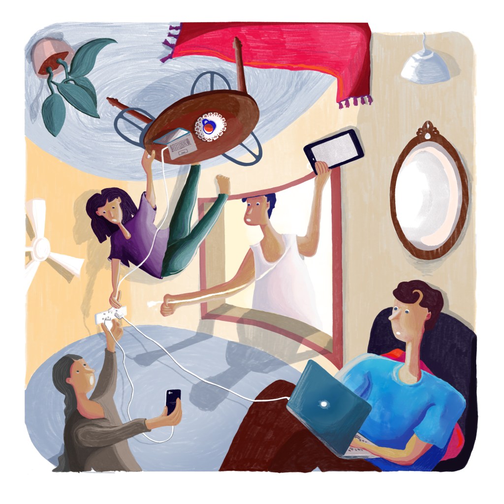 The cords coil the more i&nbsp;toil