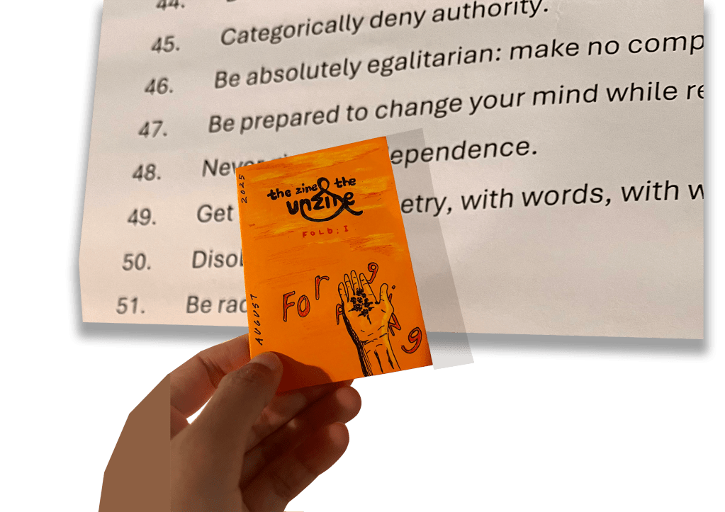 tiny noticings: the unzine #&nbsp;I